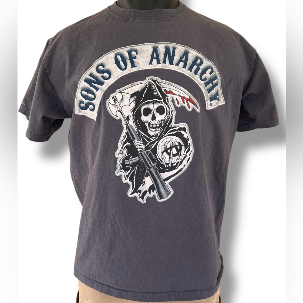 Sons Of Anarchy Road Gear Gray Short Sleeve Graphic T-Shirt Men's Large